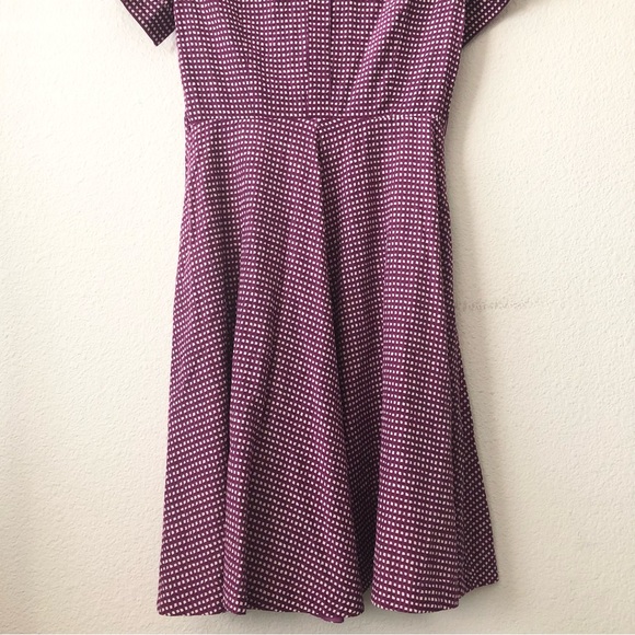 Weekend Max Mara Purple and White Print Women’s Silk Blend Shirt Dress Size 2 - Picture 8 of 8